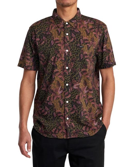 Rvca Anytime Short Sleeve Button-Up Shirt