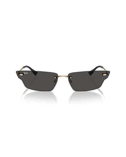 Ray-Ban 63mm Frameless Butterfly Sunglasses