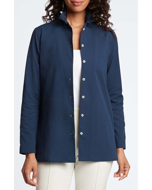 Foxcroft Carolina Seersucker Button-Up Shirt