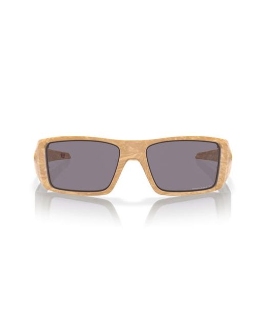 Oakley Heliostat 61mm Prizm Polarized Rectangular Sunglasses Desert Tan Grey