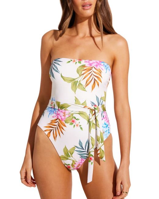 Vitamin A® Vitamin A Marilyn Belted Bandeau One-Piece Swimsuit
