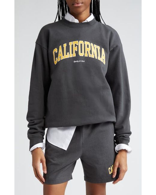 Sporty & Rich California Cotton Graphic Sweatshirt