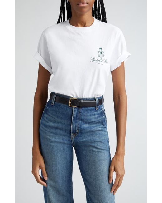Sporty & Rich Vendome Be Nice Cotton Graphic T-Shirt