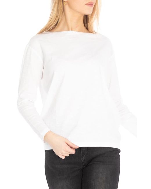 Apny Relaxed Fit Long Sleeve Cotton T-Shirt