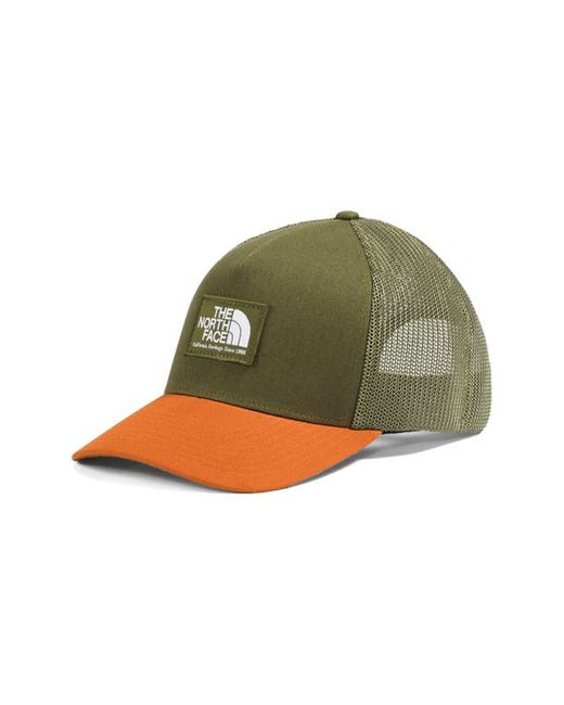 The North Face Keep It Patched Structured Trucker Hat Forest Olive/Desert Rust