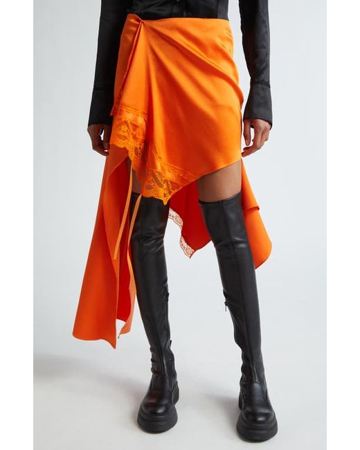 Monse Lace Trim Deconstructed Midi Skirt