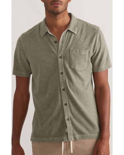 Marine Layer Cotton Slub Button-Up Shirt