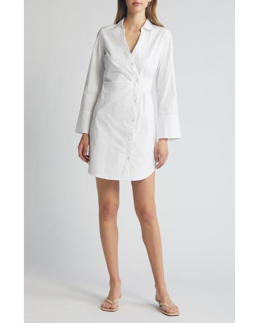 French Connection Isabelle Long Sleeve Asymmetric Shirtdress