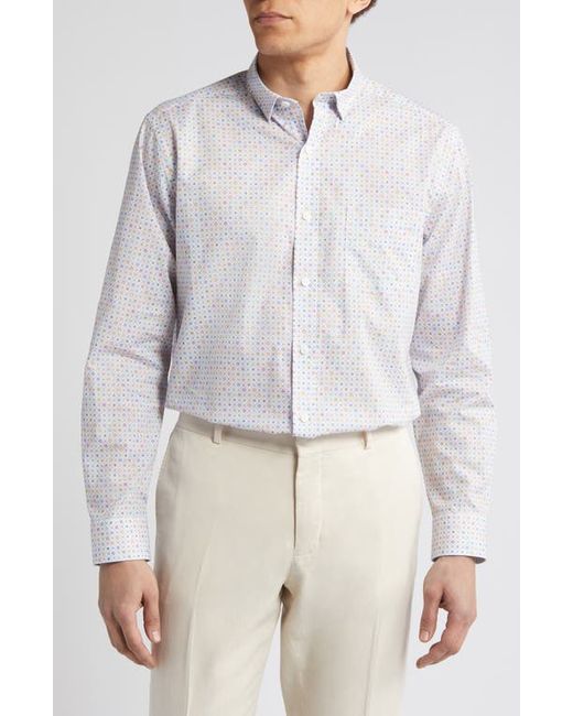 Johnston & Murphy Floral Cotton Button-Up Shirt