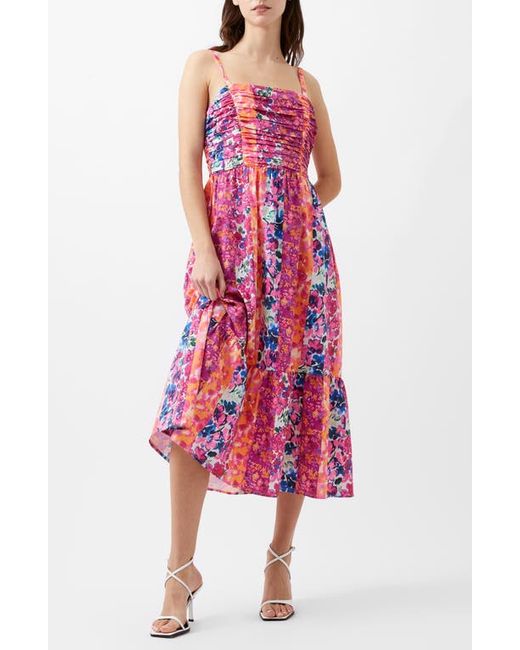 French Connection Carrie Mixed Midi Sundress
