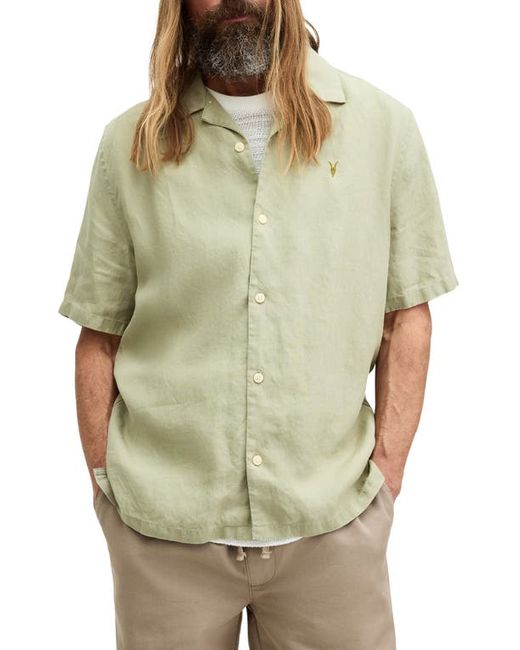 AllSaints Audley Button-Up Camp Shirt