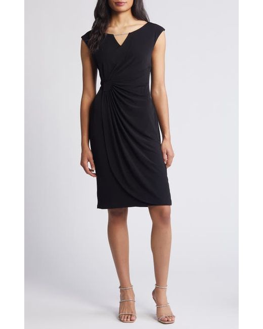 Connected Apparel Ity Trim Detail Sheath Dress