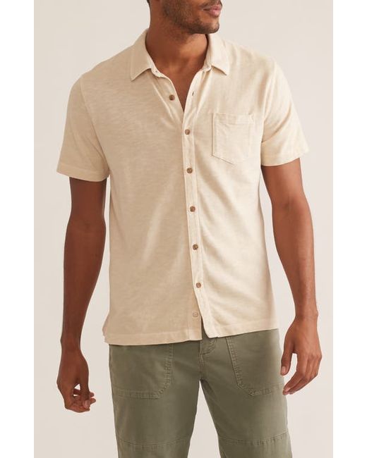Marine Layer Heavy Slub Cotton Button-Up Shirt