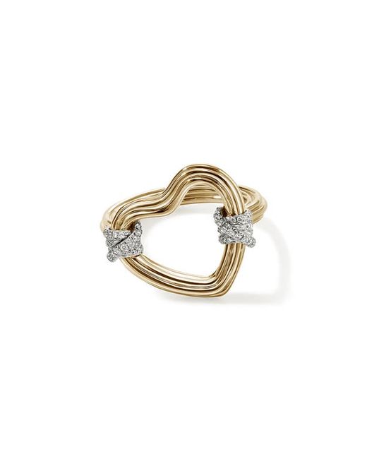 John Hardy Bamboo Collection Open Heart Ring