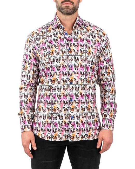Maceoo Fibonacci Frenchienerd Contemporary Fit Button-Up Shirt