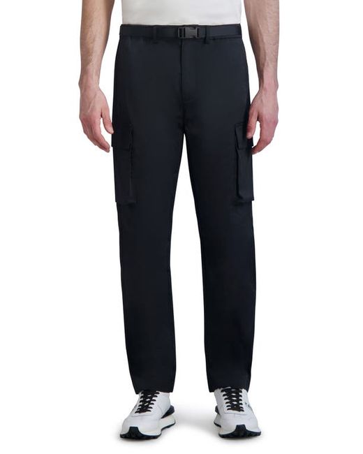 Karl Lagerfeld Belted Stretch Nylon Cotton Blend Cargo Pants