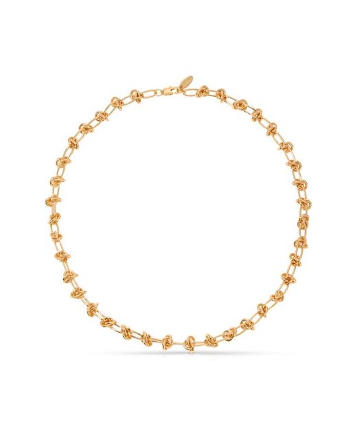 Ettika 18K Plate Knotted Chain Collar Necklace