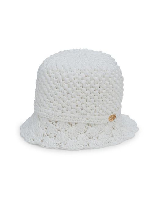 Valentino Garden VLOGO Bucket Hat Bianco/Gold