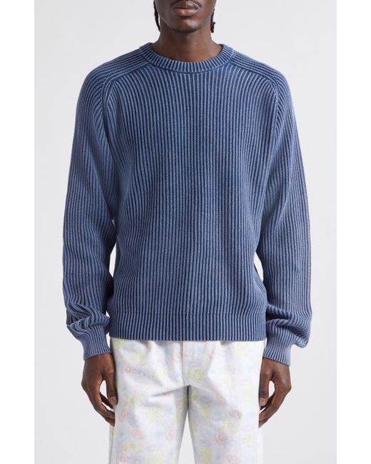 Noah NYC Summer Cotton Shaker Stitch Sweater