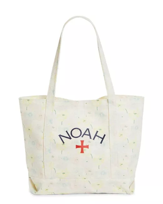 Noah NYC Core Logo Print Denim Tote