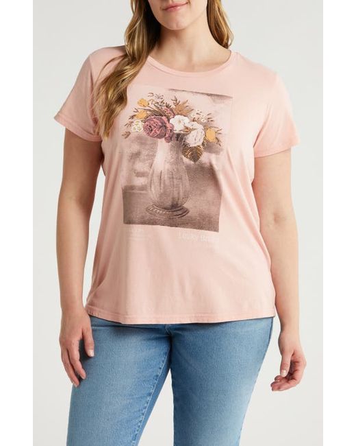 Lucky Brand Floral Vase Graphic T-Shirt