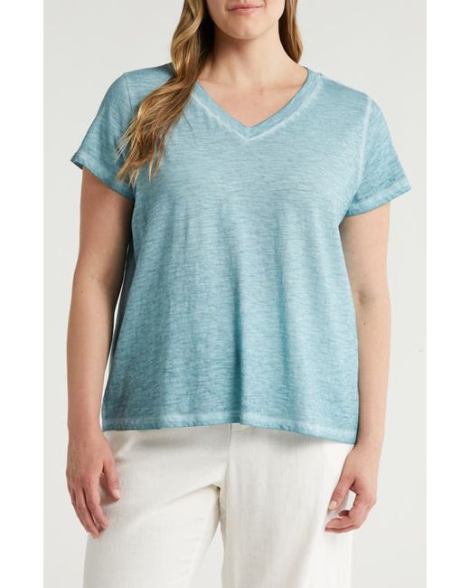 Eileen Fisher Organic Cotton V-Neck T-Shirt