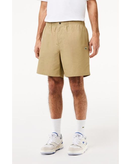 Lacoste Relaxed Cotton Twill Shorts
