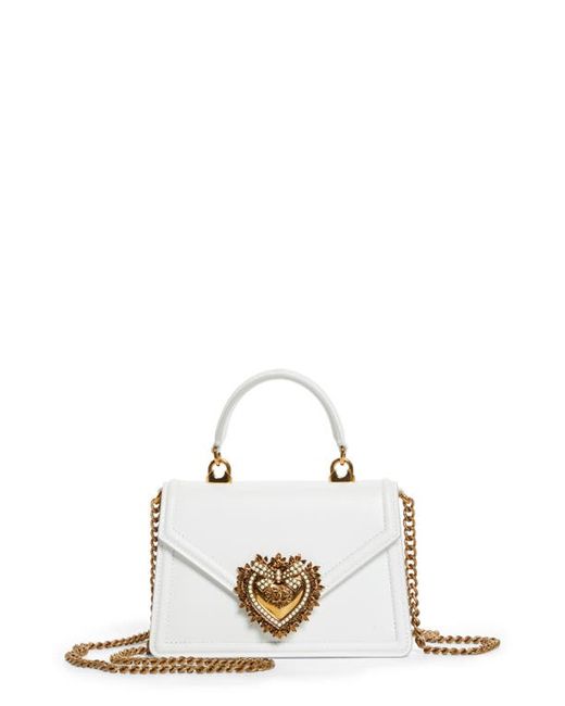 Dolce & Gabbana Mini Devotion Leather Top Handle Bag