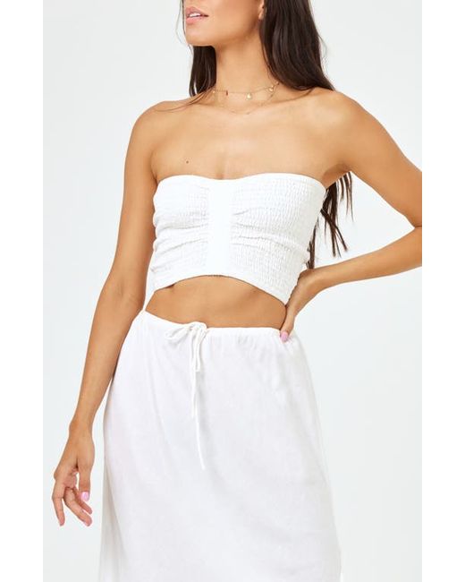 L*Space Summer Feels Smocked Tube Top