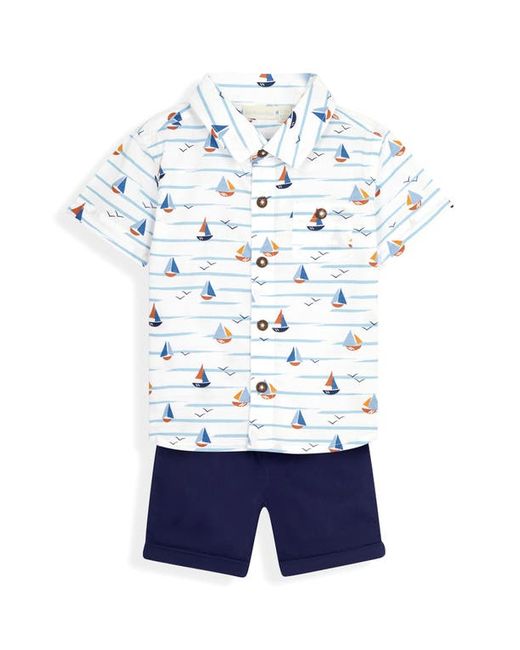 JoJo Maman Bebe Boat Print Shirt Shorts