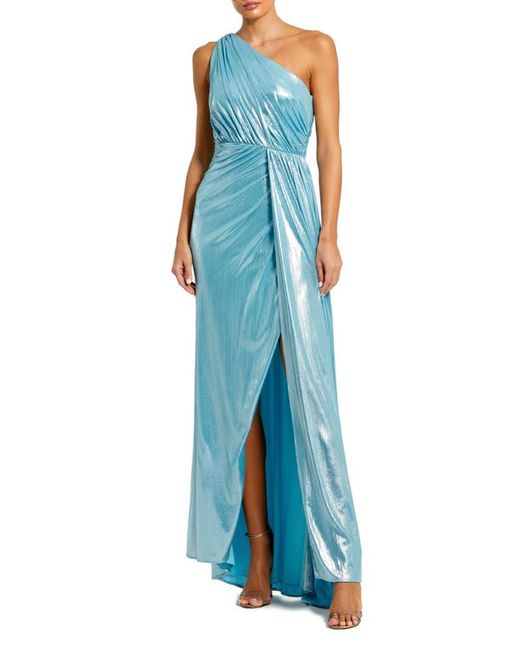 Ieena for Mac Duggal One-Shoulder Grecian Gown