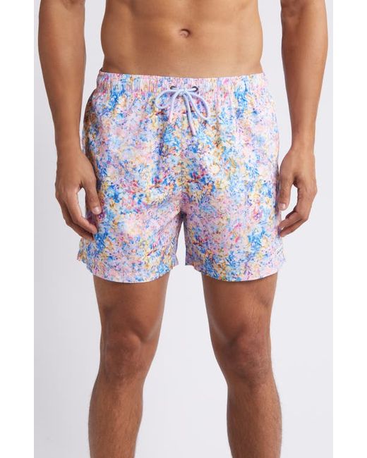 Boardies Ditsy Floral REPREVE Recycled Polyester Swim Trunks Pink/Blue Multi
