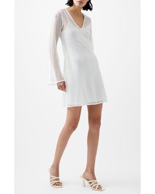 French Connection Rudy Textured Long Sleeve Knit Minidress