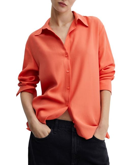 Mango Long Sleeve Button-Up Shirt