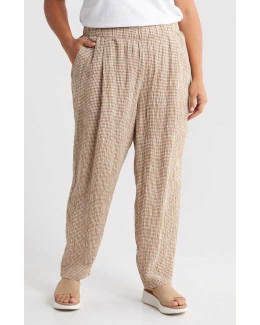 Eileen Fisher Organic Linen Tapered Ankle Pants