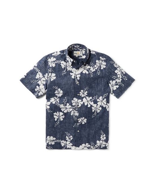 Reyn Spooner 50th State Flower Classic Fit Short Sleeve Button-Down Shirt