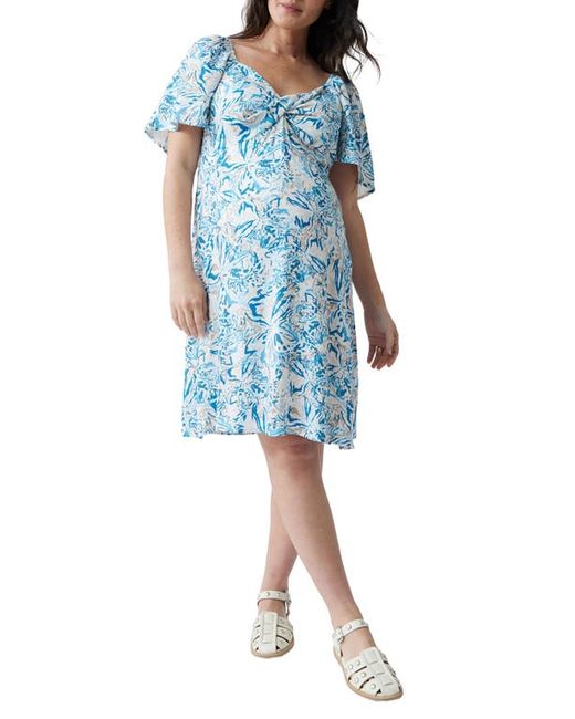 Ingrid & Isabel® Ingrid Isabel Flutter Sleeve Twist Front Maternity Dress