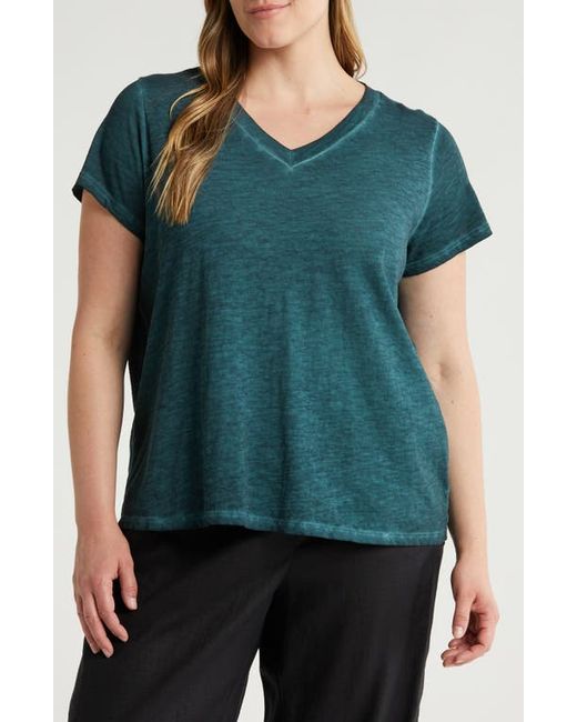 Eileen Fisher Organic Cotton V-Neck T-Shirt