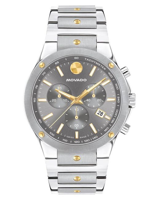 Movado SE Chronograph Bracelet Watch 42mm Grey