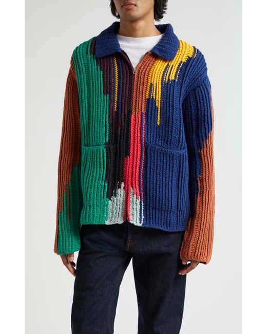 The Elder Statesman Acid Cotton Crochet Jacket