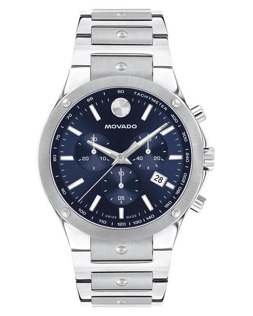 Movado SE Chronograph Bracelet Watch 42mm Blue