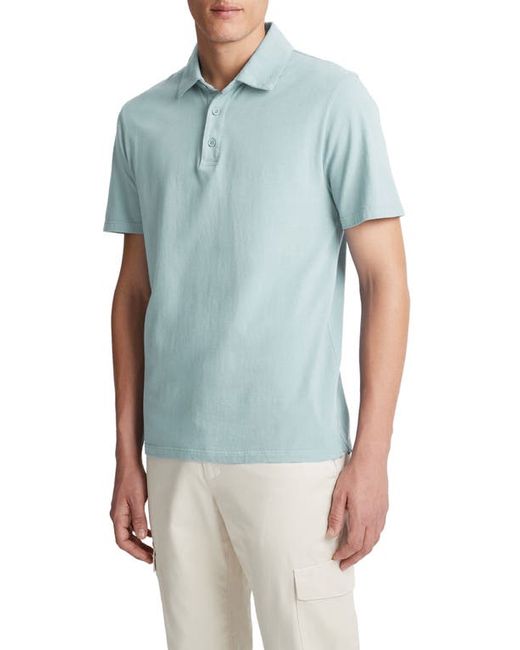 Vince Regular Fit Garment Dyed Cotton Polo