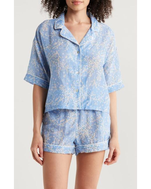 Papinelle Cheri Blossom Cotton Silk Short Pajamas