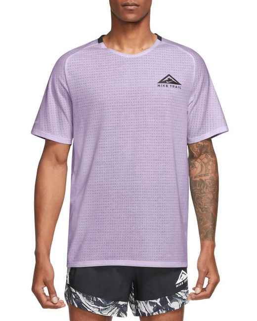 Nike Dri-FIT Trail Solar Chase Performance T-Shirt Violet Mist/Black
