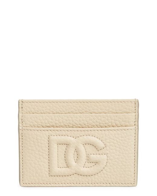 Dolce & Gabbana DG Puffy Logo Leather Card Case