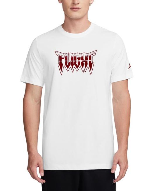 Jordan Flight Skull Graphic T-Shirt White/Team Team