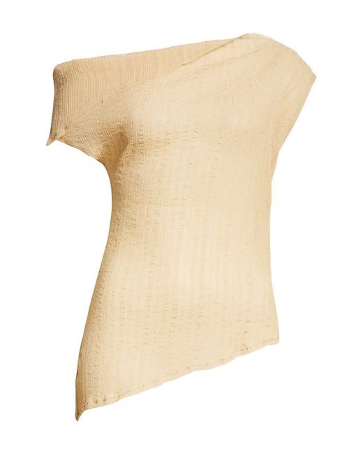 Paloma Wool Susan Asymmetric One-Shoulder Sheer Top
