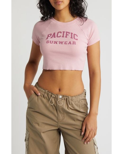 PacSun Raglan Sleeve Crop T-Shirt
