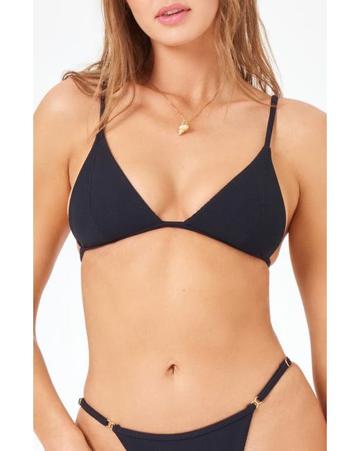 L*Space Lindsay Convertible Triangle Bikini Top