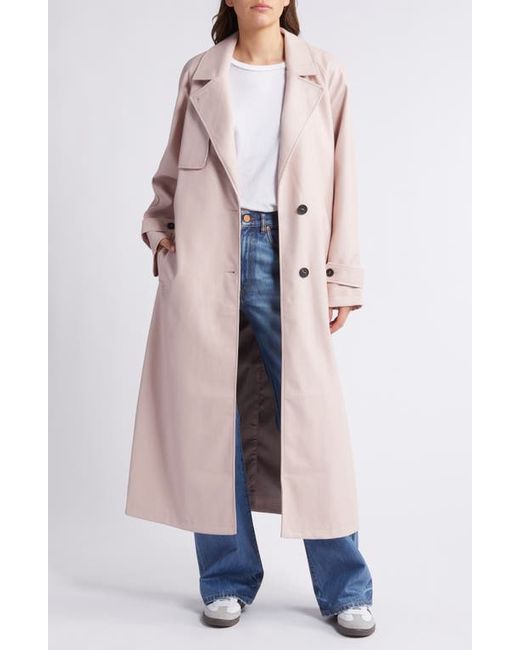 TopShop Faux Leather Trench Coat